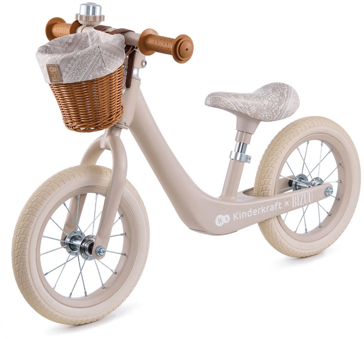 Kinderkraft RAPID 2 Loopfiets - Voor Kinderen vanaf 2 Jaar - Verstelbaar Zadel, Licht Magnesium Frame, Lekvrije EVA-banden - Whisper Dune Loopfiets kopen online