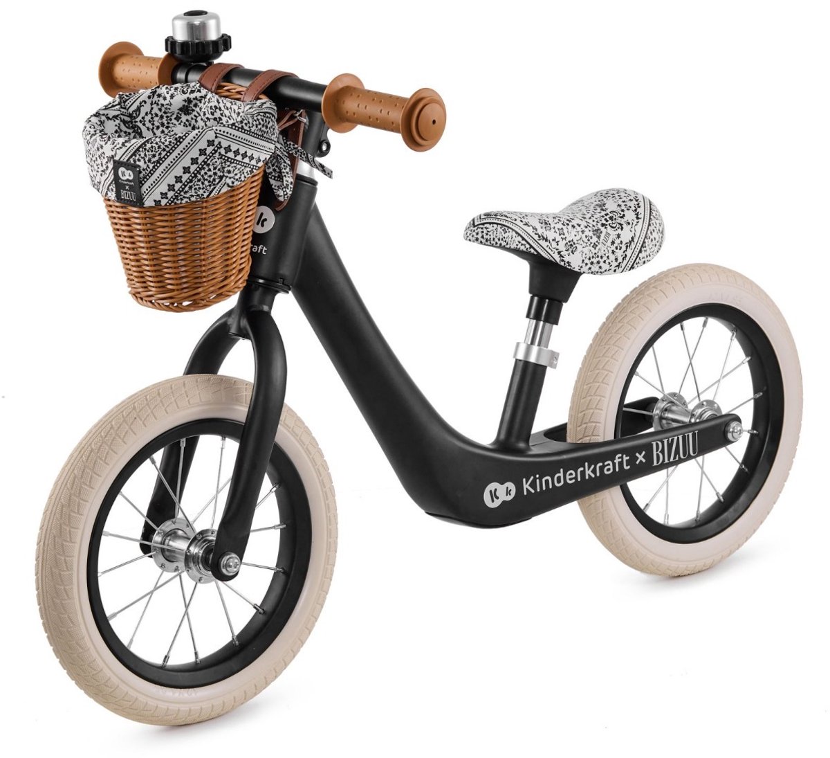 Kinderkraft RAPID 2 Loopfiets - Voor Kinderen vanaf 2 Jaar - Verstelbaar Zadel, Licht Magnesium Frame, Lekvrije EVA-banden - Zwart Loopfiets kopen online
