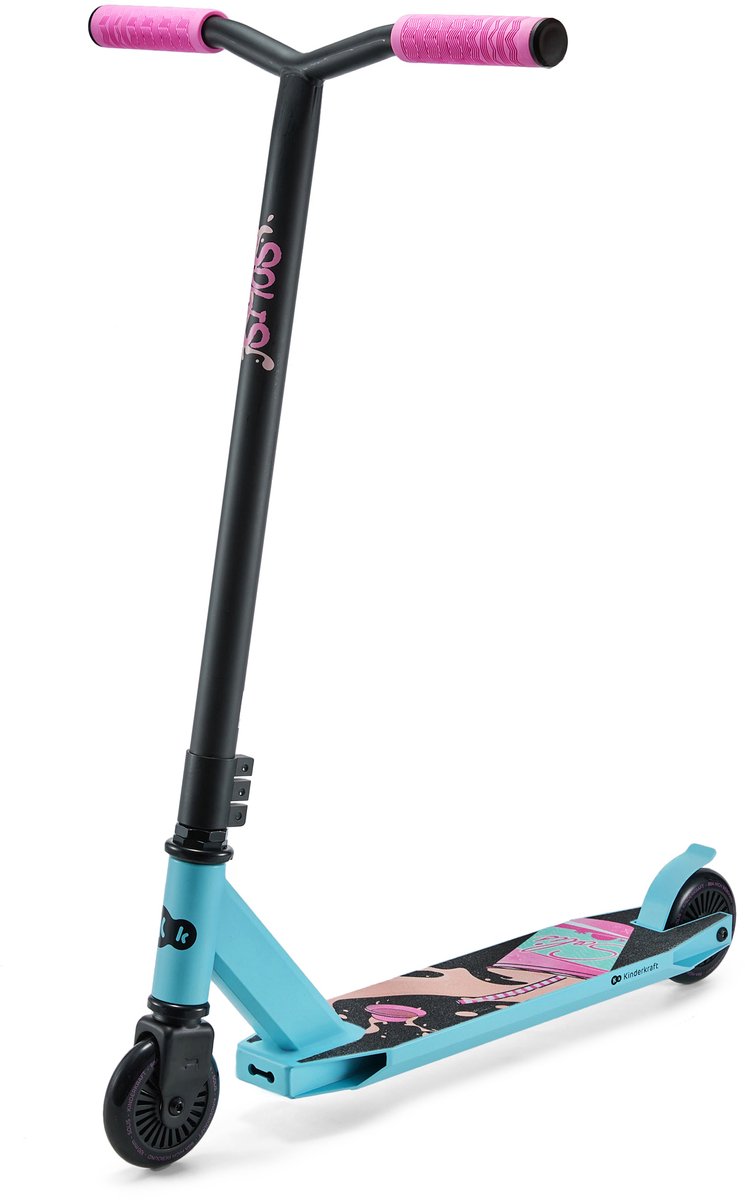 Kinderkraft SOLIS - Sportstep vanaf 5 jaar tot 100 kg - voor kinderen tieners volwassenen - Comfort en veiligheid - ABEC-9 lagers - Roze Step kopen online