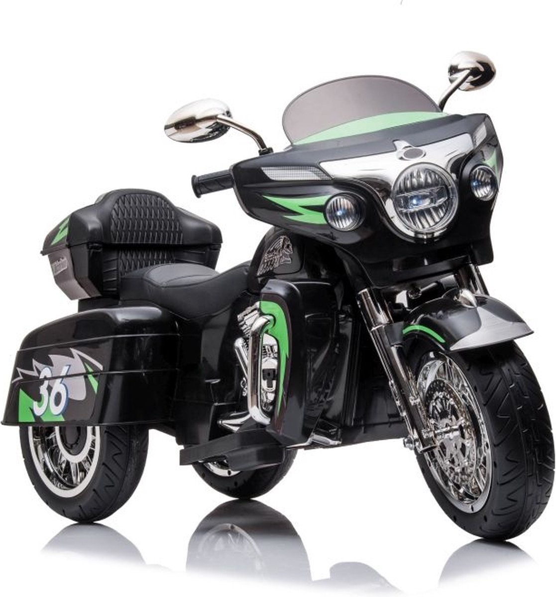 Kindermotor - driewieler - Goldwing - 88,5x50x41,5cm - zwart Accuvoertuig kopen online