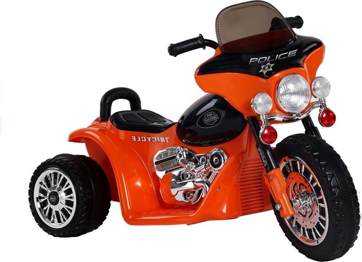 Kindermotor JT568 - driewieler - 3km/h - oranje Accuvoertuig kopen online