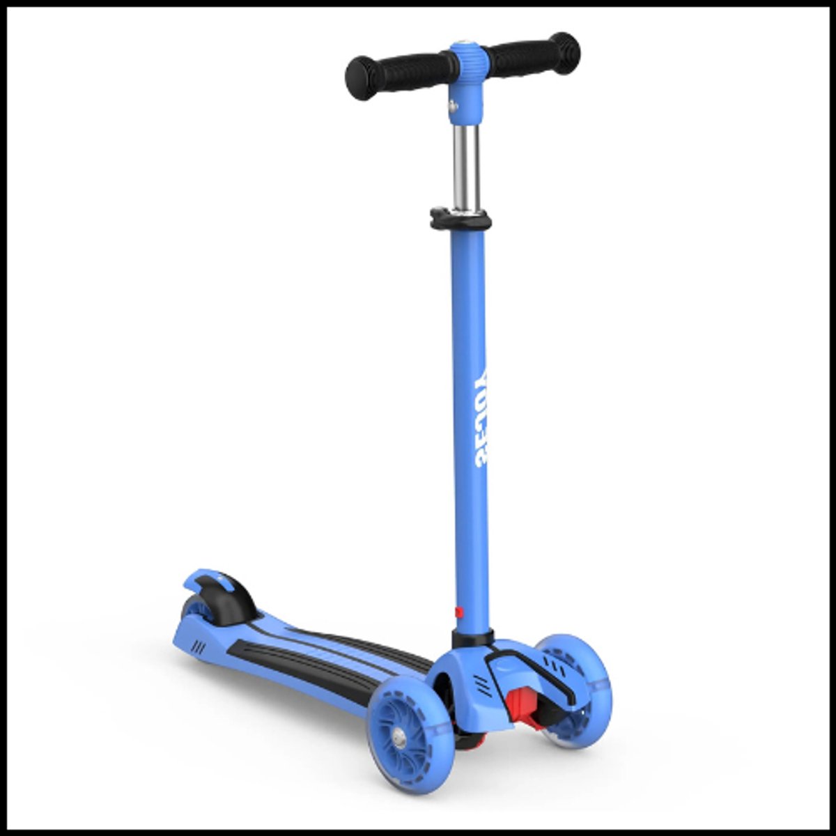 Kinderstep - Step - Kinderscooter 3-Wiel Verstelbaar – Opvouwbare Scooter – Verlichting in Wielen – Groeit Mee – Verstelbaar Stuur – Veilig & Lichtgewicht – Voor Kinderen 3-10 jaar – 70-150cm – Metaal + PP Step kopen online