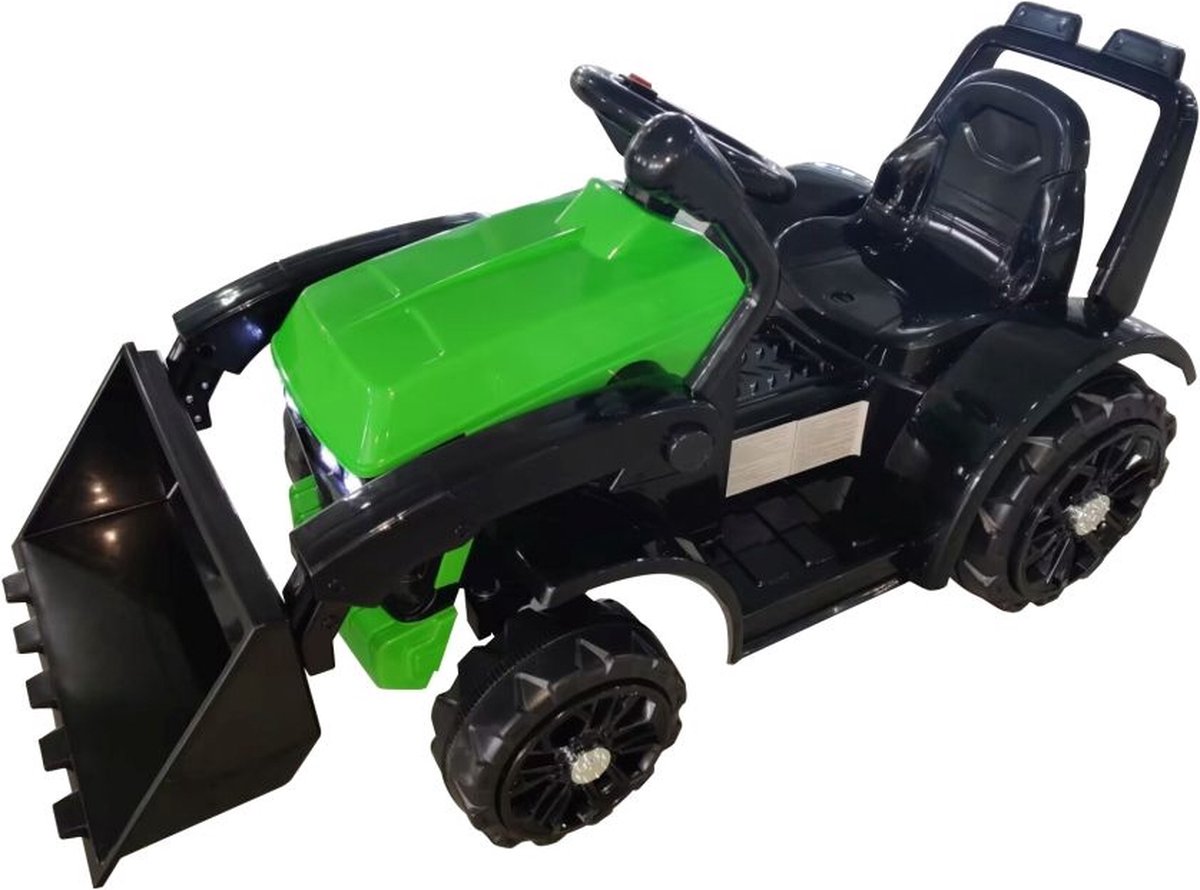 kindertractor elektrisch 87x42 5x44 5cm groen zwart