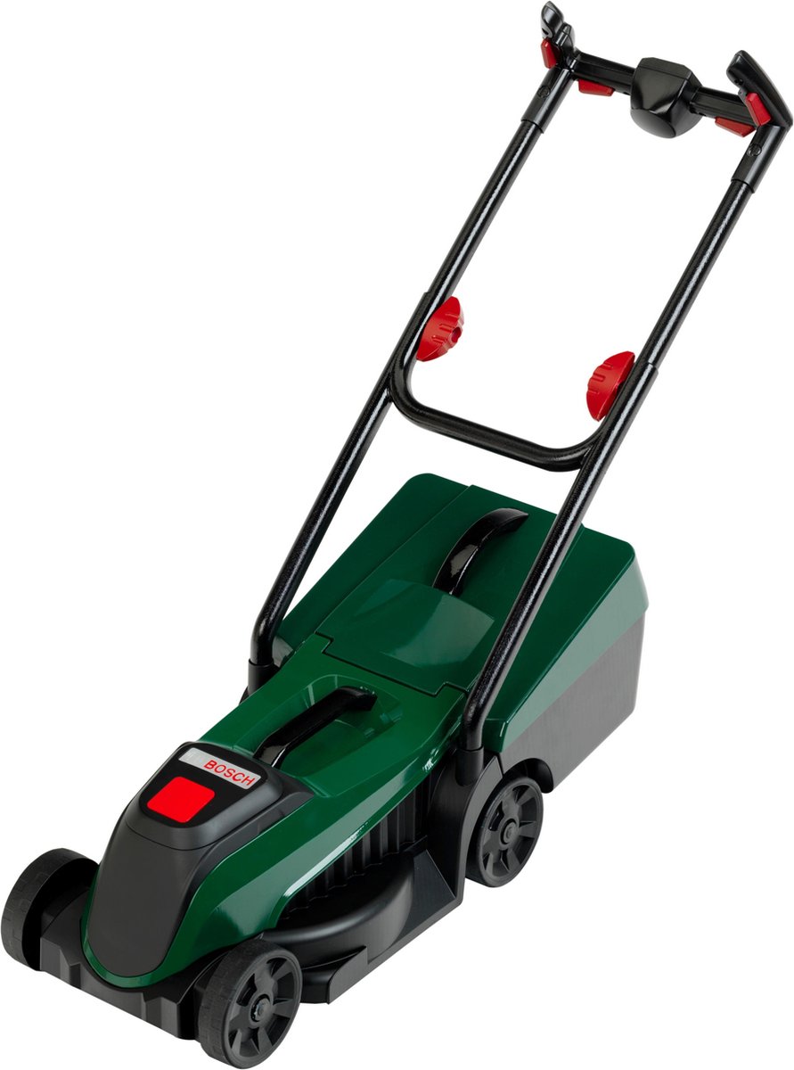 Klein Toys Bosch tuin grasmaaier - 57x19.5x56 cm - incl. verwijderbare grasvanger, licht- en geluidseffecten - groen rood Speelgoedgrasmaaier kopen online