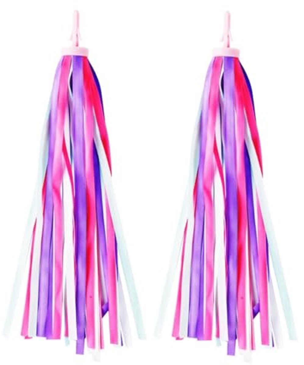 Kleurige Stuurfranjes voor Kinderfietsen - Fietsdecoratie en Handgrepen Kinderfiets kopen online