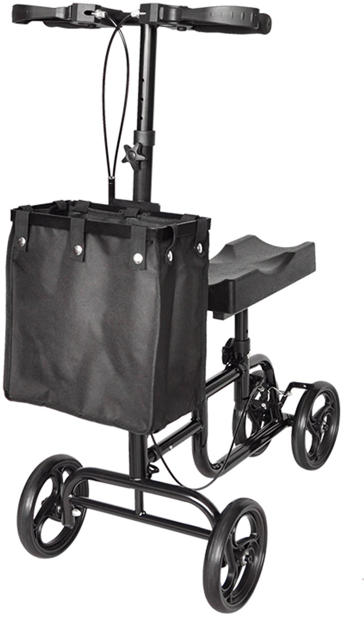 Kniestep voor ergonomische revalidatie – alternatief voor krukken – verrijdbare knie-rolsteun – in hoogte verstelbare knee walker – mobiliteitshulpmiddel met wielen – loopondersteuning zonder rollator Step kopen online