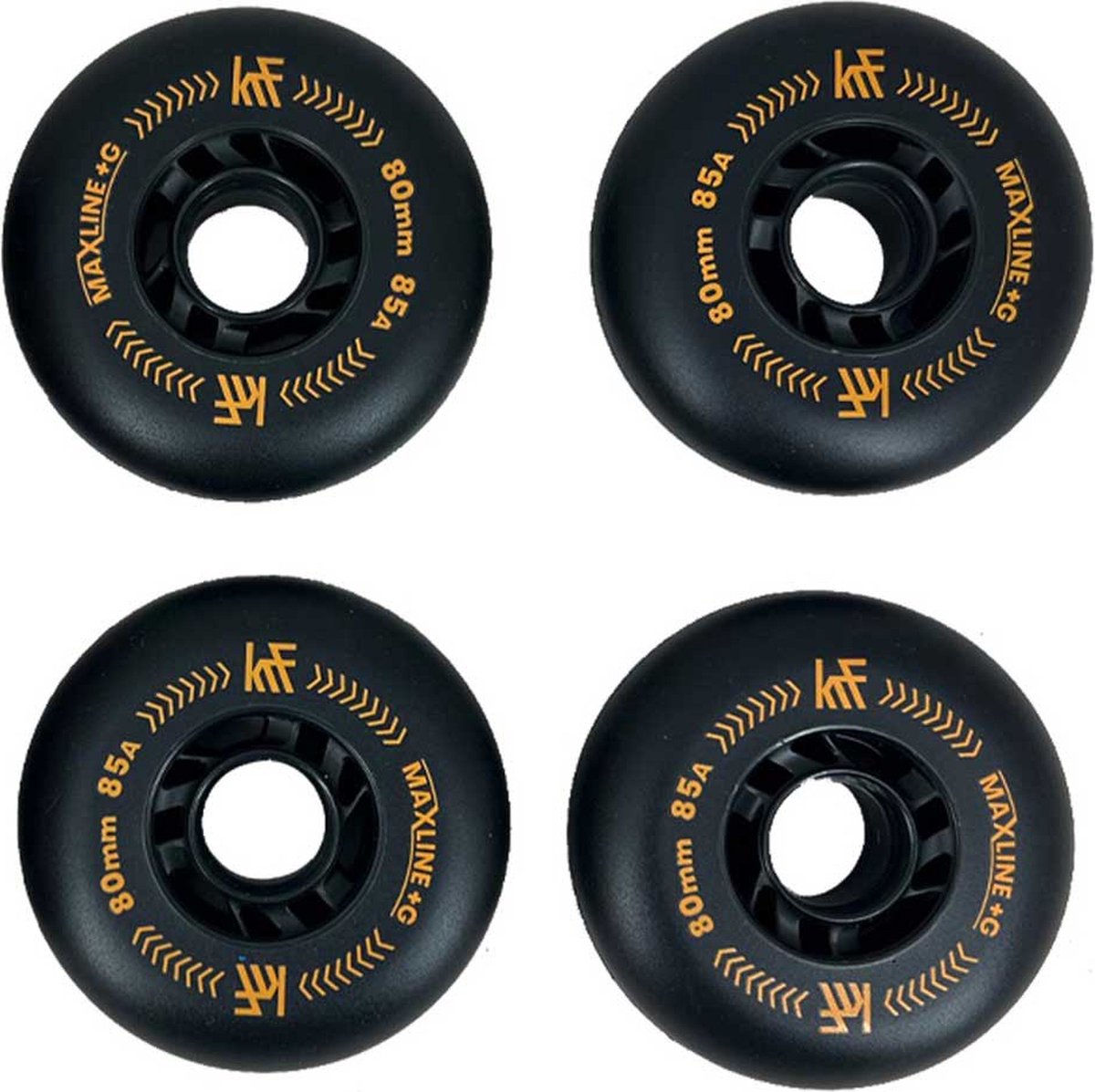 Krf Maxline+g Schaatswielen 4 Eenheden Goud 80 mm / 85A Skateonderdeel kopen online