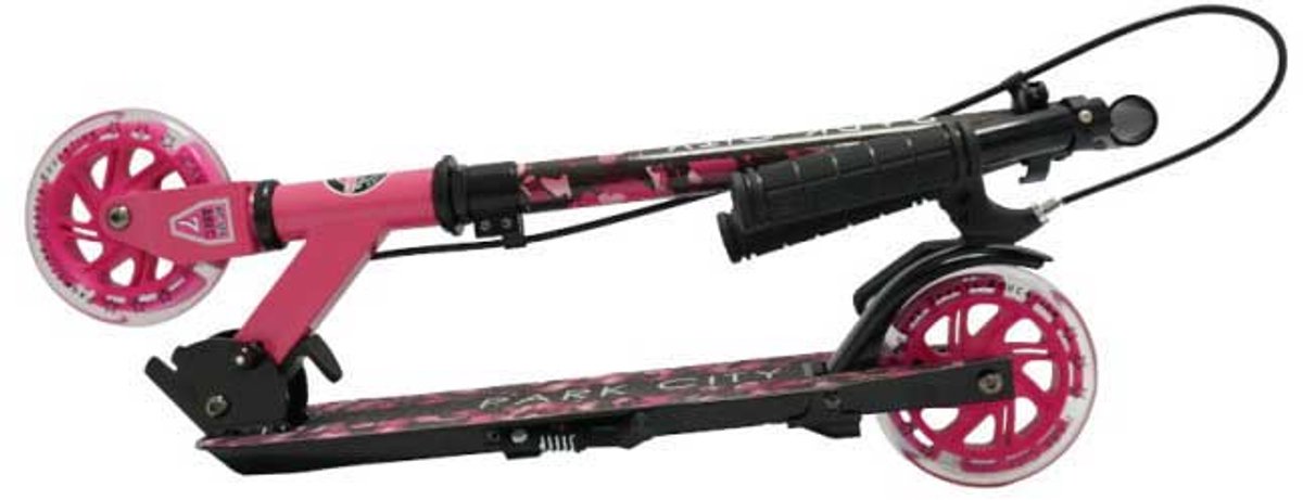 krf park city 125 w wheels lights brake kinderstep roze