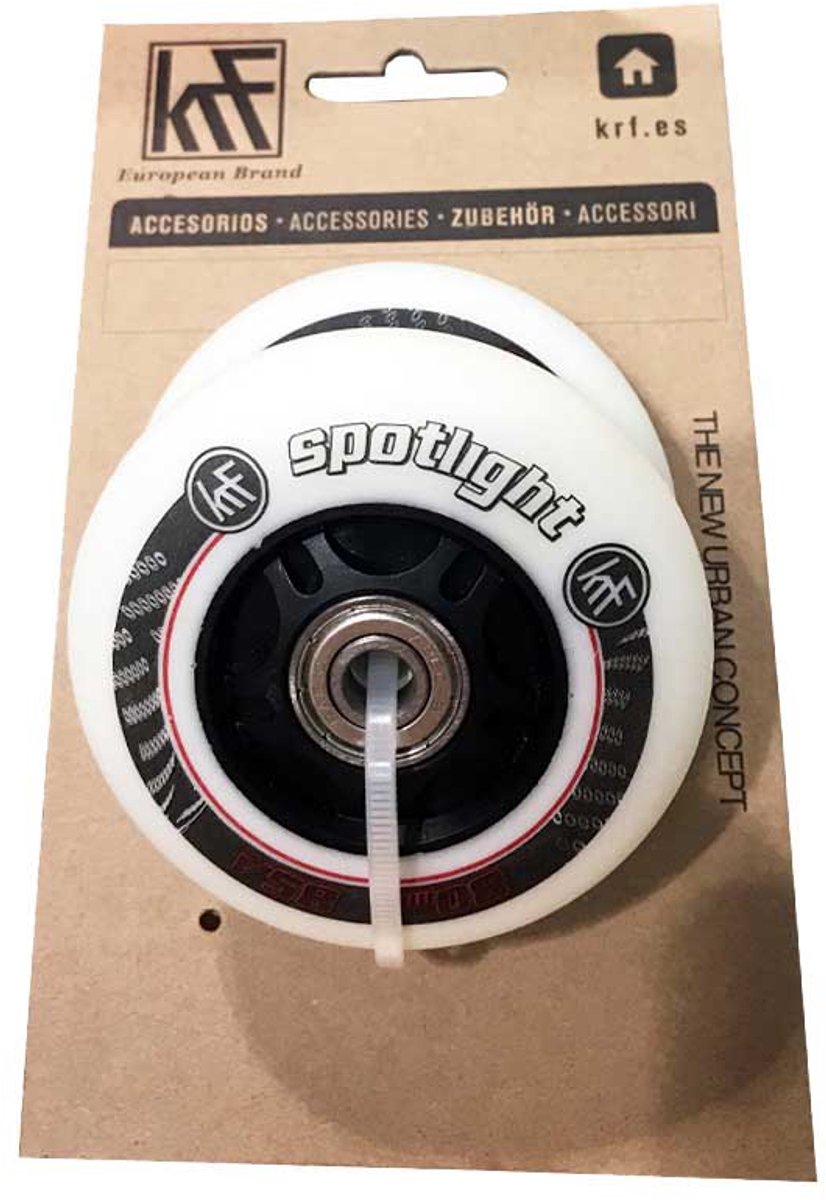 Krf Spotlgiht Led Lights 2 Units Wiel Rood 80 mm / 85A Skateonderdeel kopen online