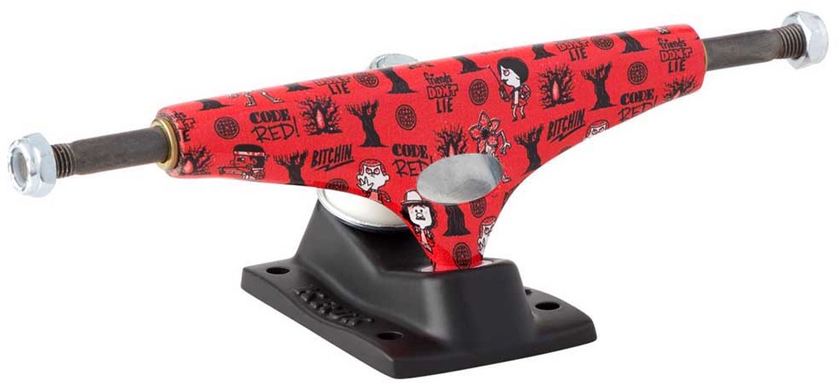 Krux K5 Stranger Things Code Standard 8.00 Truck Rood Skateonderdeel kopen online