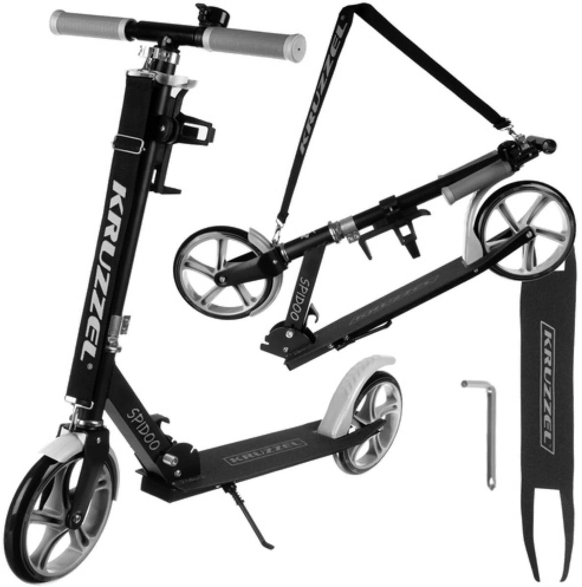 Kruzzel Kinderstep – Grijze Scooter met verstelbaar stuur Tijdelijke Productclassificatie voor algemene producten kopen online