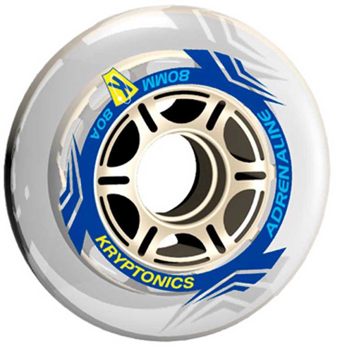 Kryptonics Adrenaline Wiel Transparant 80 mm / 82A Skateonderdeel kopen online