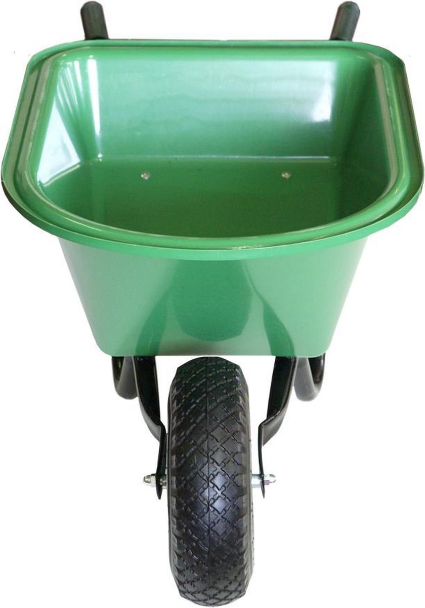 Kunststof speelgoed kruiwagen groen 60 cm voor kinderen - Buitenspeelgoed - Kindertuingereedschap Speelgoedkruiwagen kopen online