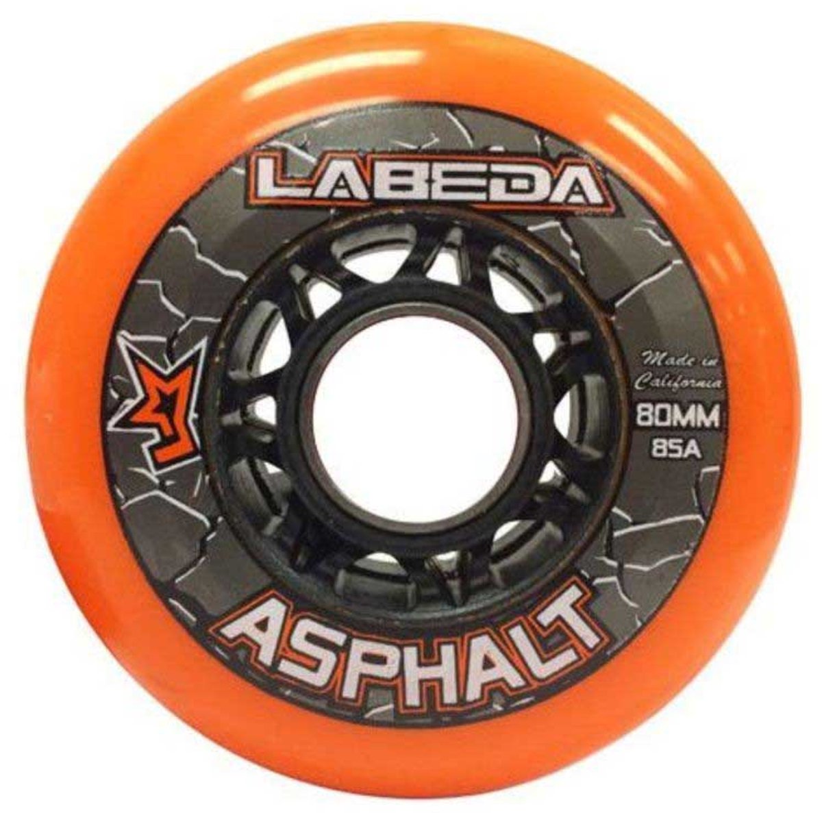 Labeda Gripper Asphalt Schaatswielen 1 Eenheid Oranje 76 mm Skateonderdeel kopen online