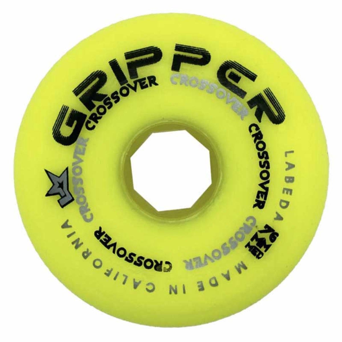 Labeda Gripper Medium Schaatswielen 1 Eenheid Geel 76 mm Skateonderdeel kopen online