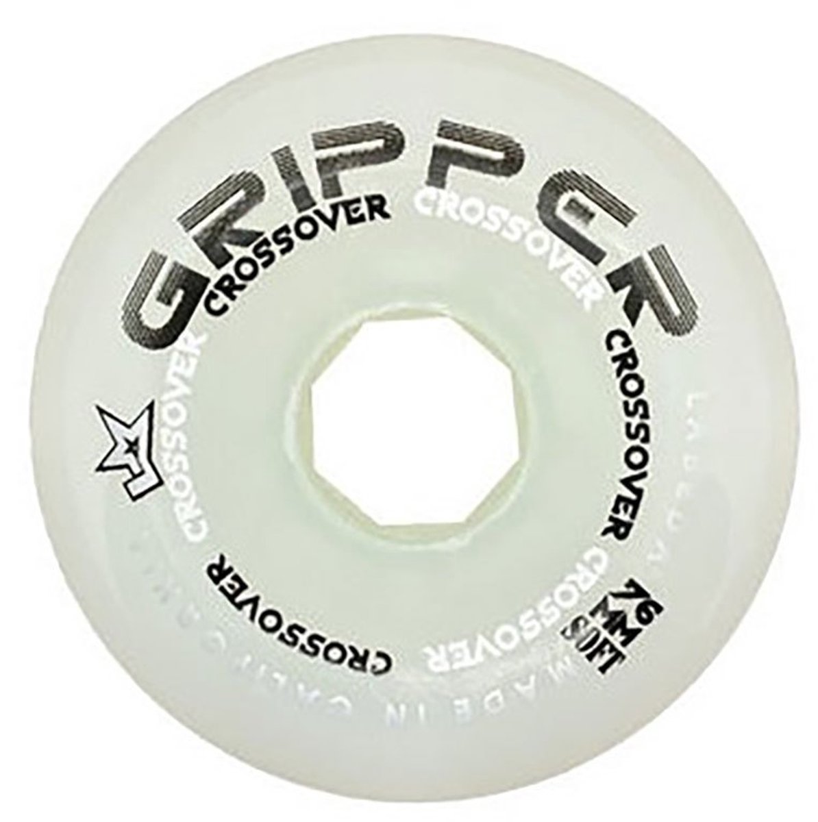 Labeda Gripper Soft Schaatswielen Transparant 76 mm Skateonderdeel kopen online