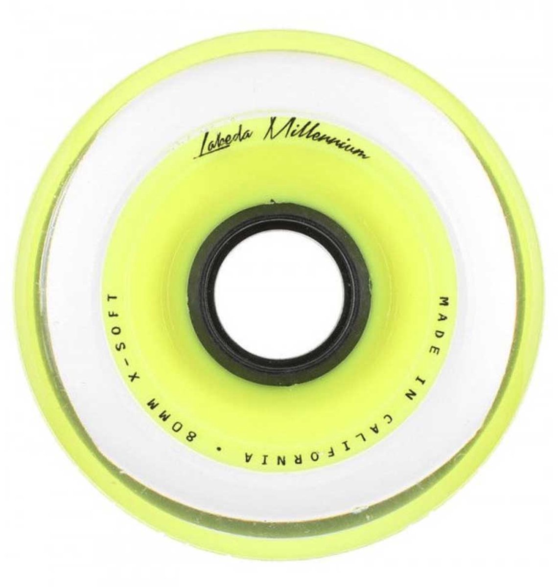 labeda millenium x soft schaatswielen 1 eenheid geel 80 mm