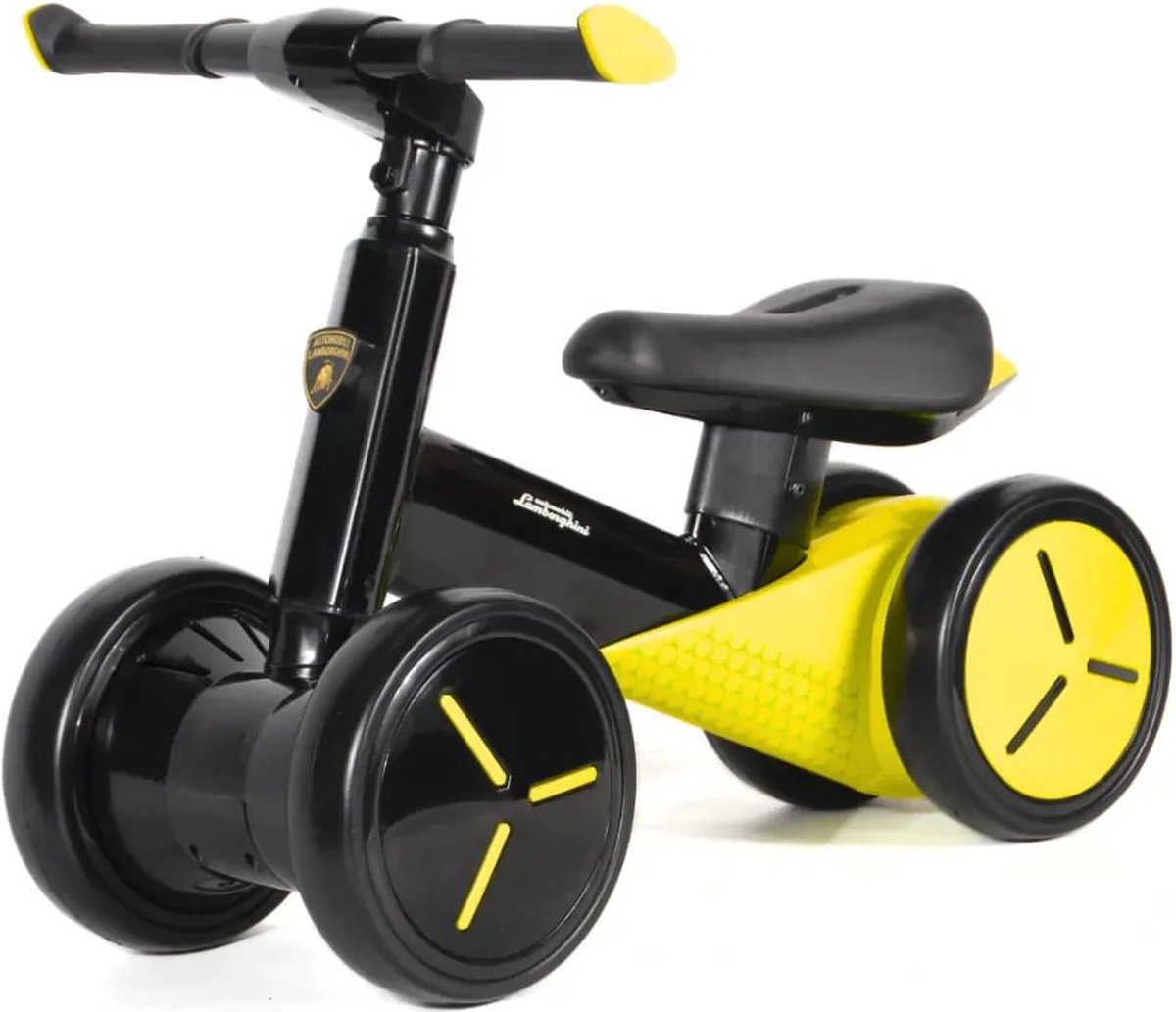 Lamborghini Mini - Loopfiets met Anti-slip Banden - tot 3 jaar - Geel Loopfiets kopen online