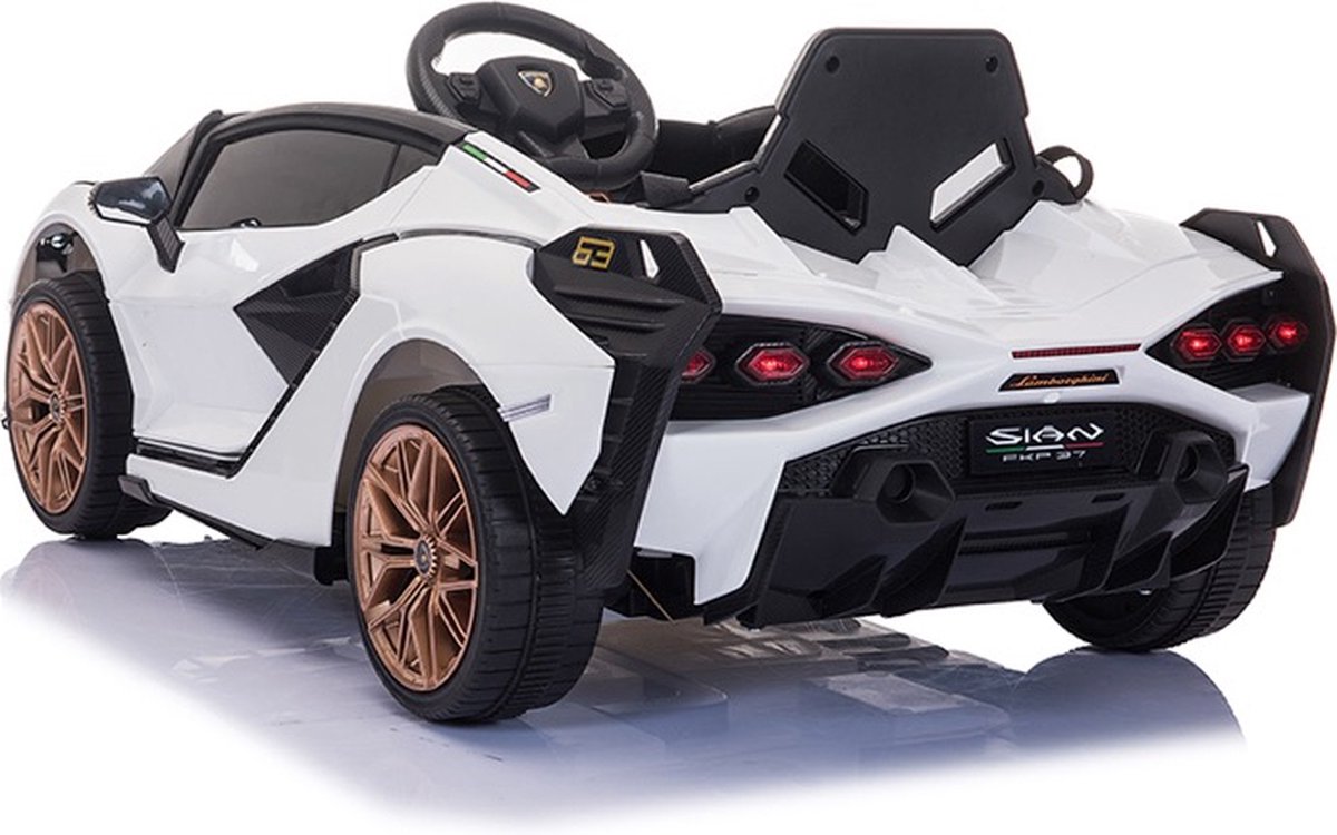 Lamborghini Sian elektrische kinderauto met vleugeldeuren - 12V - Elektrische kinderauto met afstandsbediening Accuvoertuig kopen online