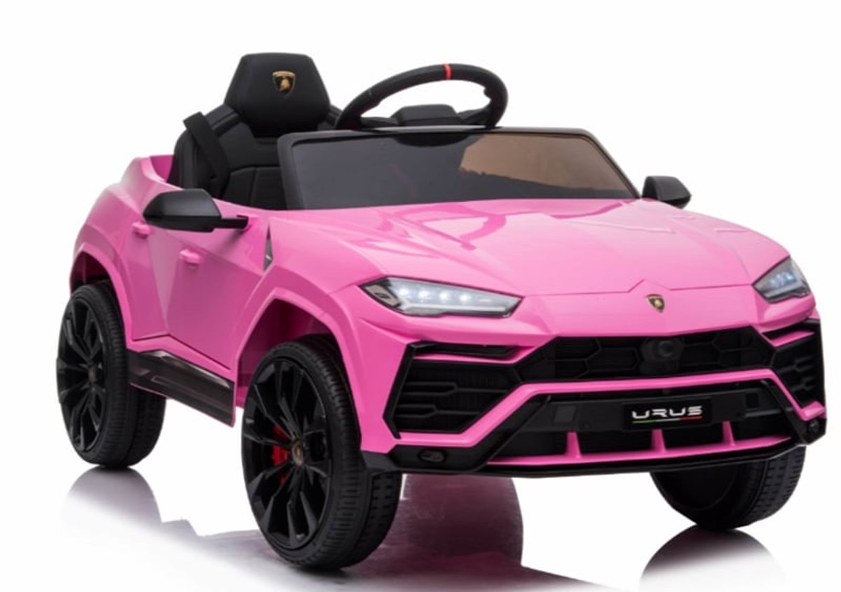 Lamborghini Urus Roze - 1 persoons - Lederen stoel, mooie replica - incl. softstart | Elektrische kinderauto - Inclusief afstandsbediening - Gratis verzending - KiddoCars Accuvoertuig kopen online