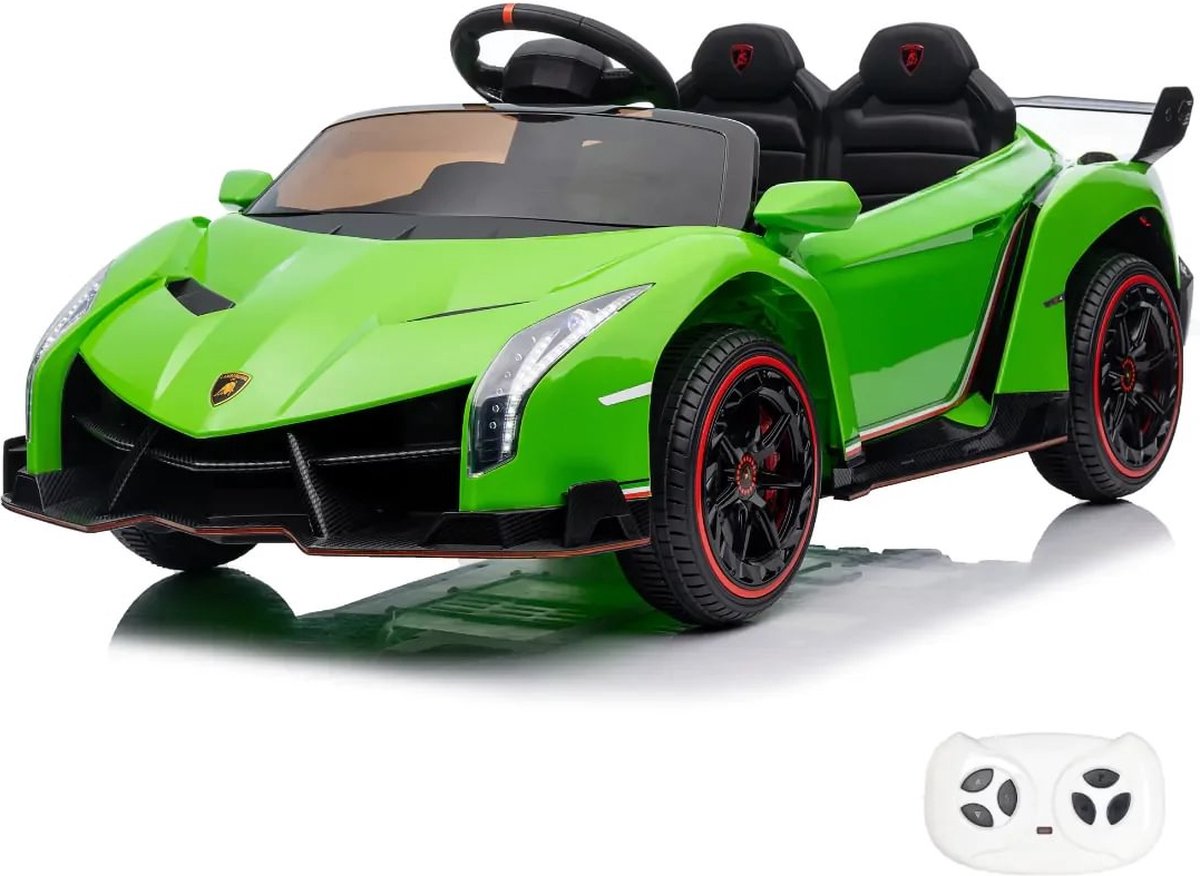 Lamborghini Veneno - Elektrische Kinderauto 12V - 4x4 - 1 tot 6 jaar - Groen Accuvoertuig kopen online