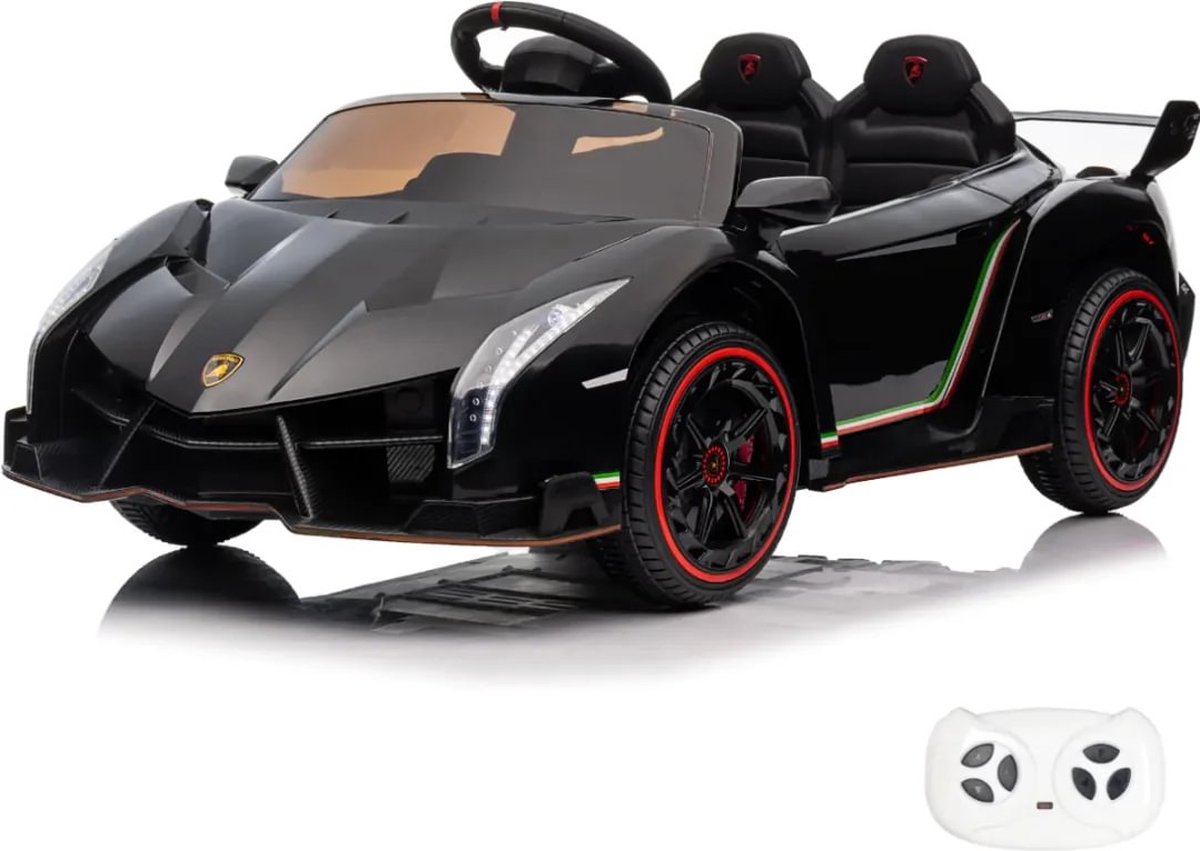 lamborghini veneno elektrische kinderauto 12v 4x4 1 tot 6 jaar zwart