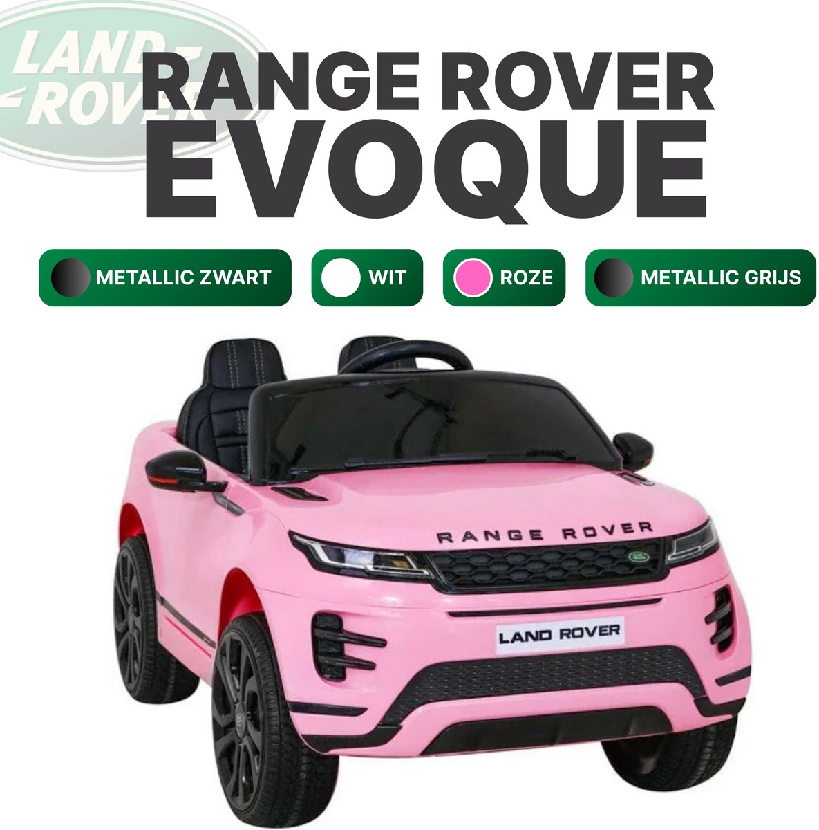 Land / Range Rover - Elektrische Kinderauto - Met Afstandsbediening - Roze Accuvoertuig kopen online