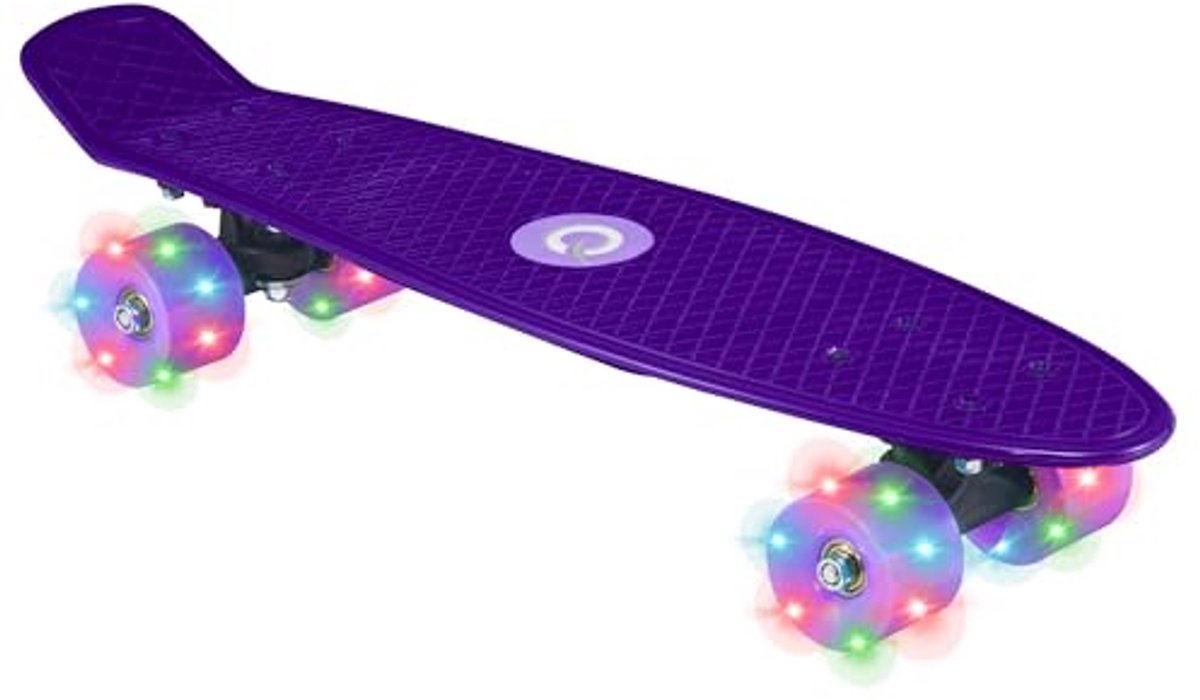 Lichtgevend Penny Board 22 inch | Skateboard voor Kinderen en Tieners | Mini Cruiser Compleet Board Geschikt voor Beginners | Voor Alle Leeftijdsgroepen 3+ Skateonderdeel kopen online