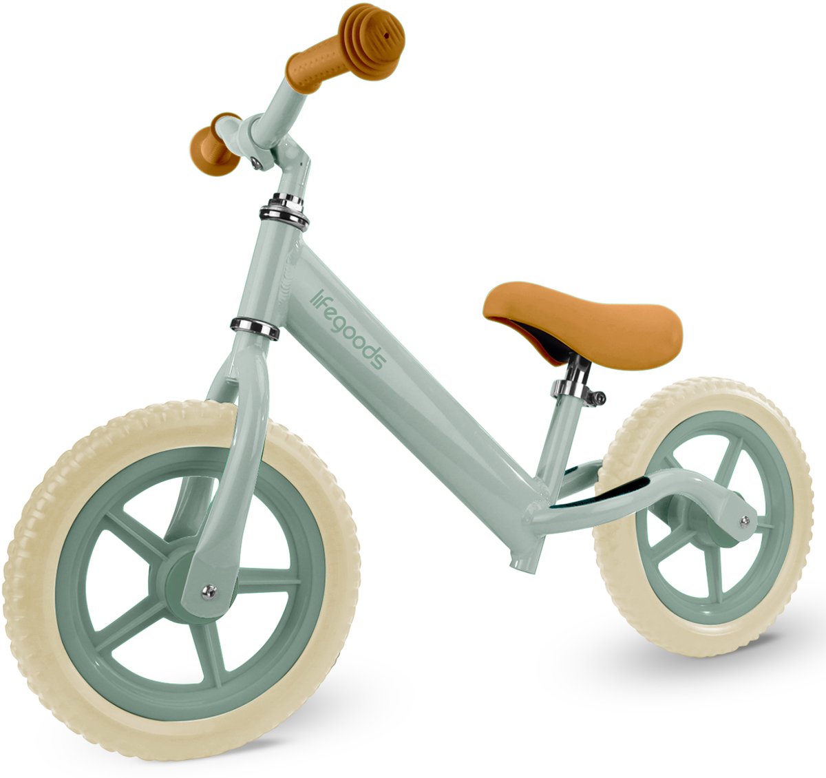LifeGoods Loopfiets - Vanaf 2 jaar - Jongens en Meisjes - Balance Bike - Loopfietsje - Mintgroen Loopfiets kopen online