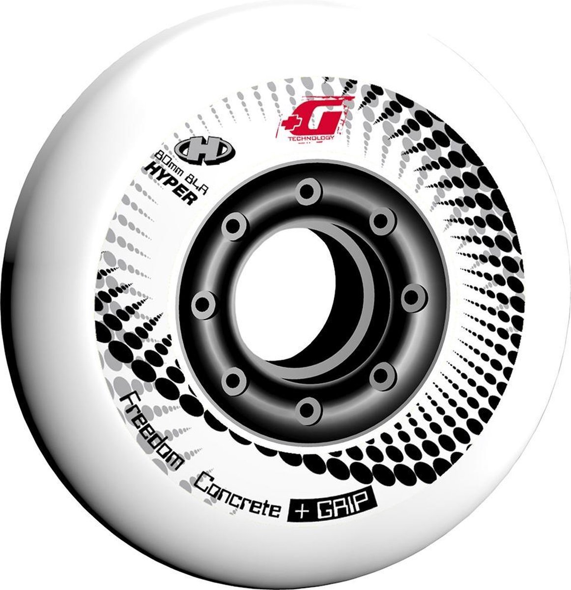 Limited edition Hyper inline skate wielen - Concrete +G 76/84 - Blauw - 4stuks Skateonderdeel kopen online