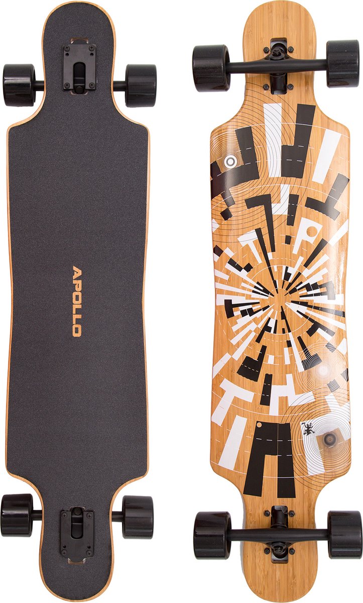 Longboard - Soul Bamboo FLEX1 Twin Tip DT - 40" inkl. T-Tool von Apollo Longboard kopen online