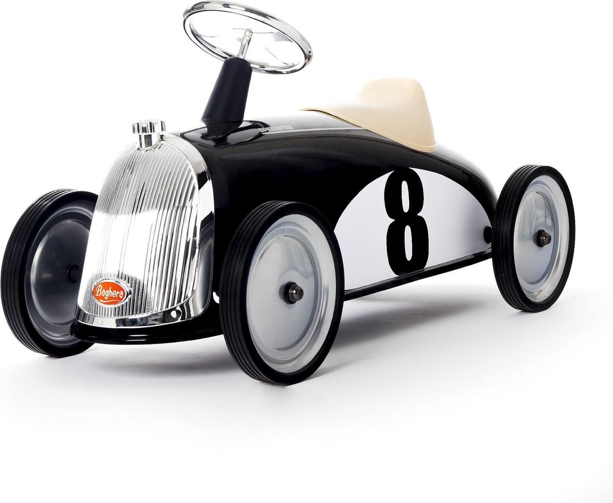 Loopauto Rider zwart - Baghera Loopauto kopen online