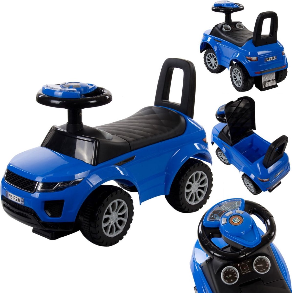 loopauto vanaf 1 jaar bobby auto kinderauto vanaf 12 maanden babyauto babywalker met claxon en motorgeluiden blauw