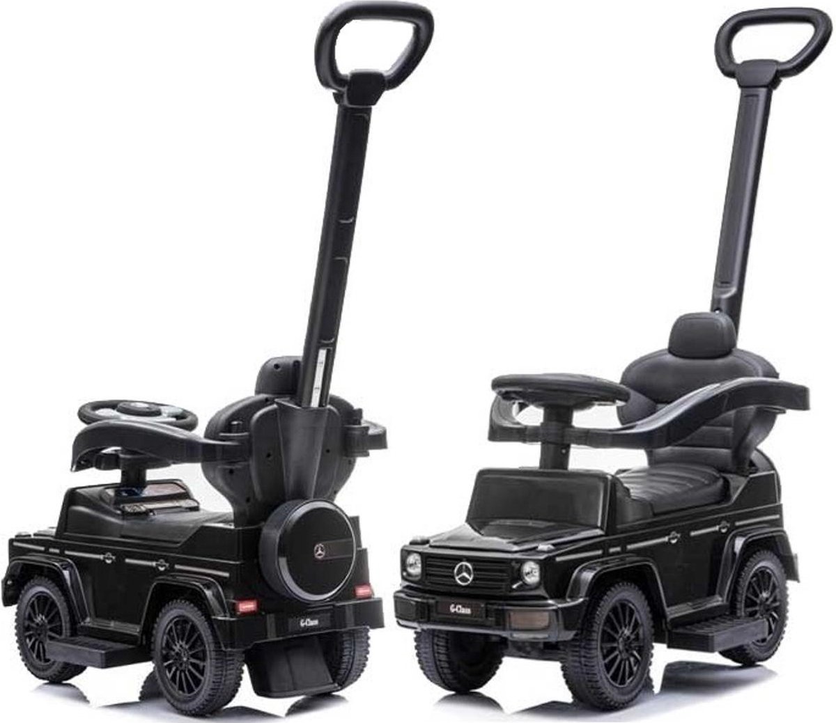 Loopauto - zwart - Mercedes Benz - veiligheidsbeugels - opbergruimte Loopauto kopen online