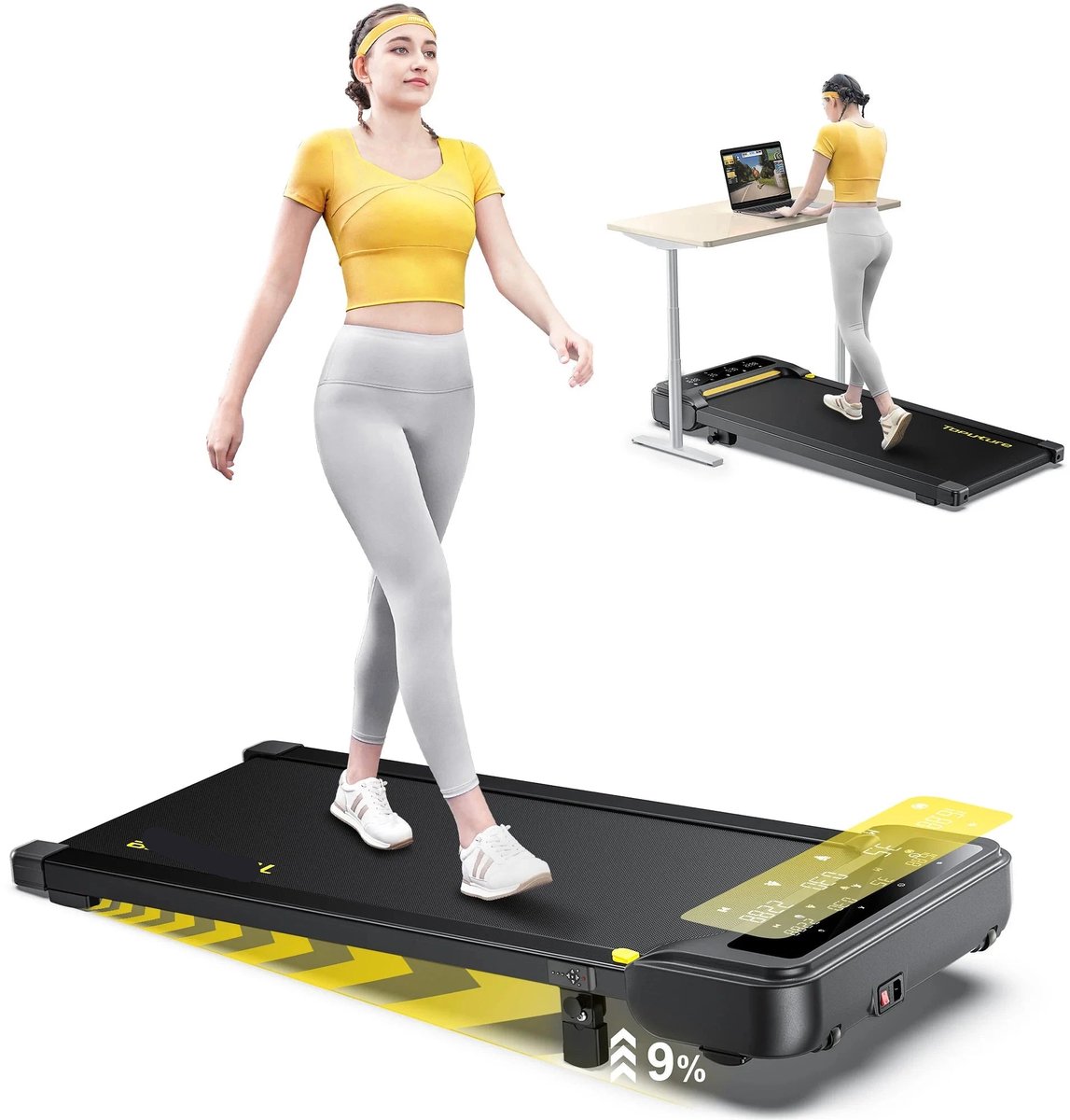 Loopband – Loopmachine – Fitnessapparaat – Hardloopband – Wandelband – Verstelbare Hellingshoek – Bluetooth Connectiviteit Loopfiets kopen online