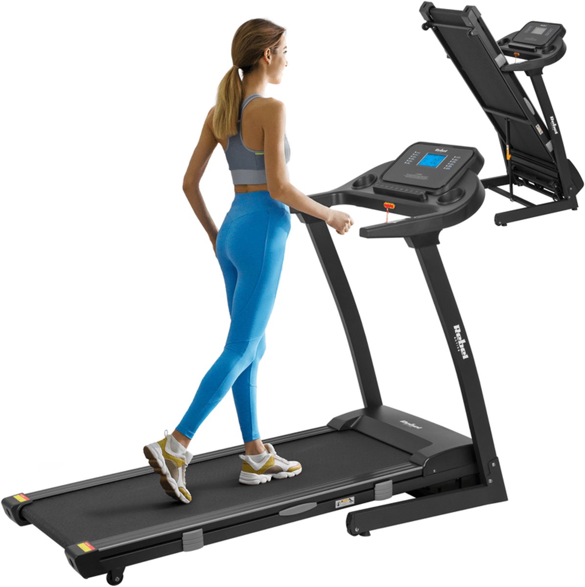 Loopband – Wandelband – Fitnessapparaat – Elektrische Loopband – Treadmill – Inklapbaar Ontwerp – Hartslagsensoren en Verstelbare Hellingshoek Loopfiets kopen online