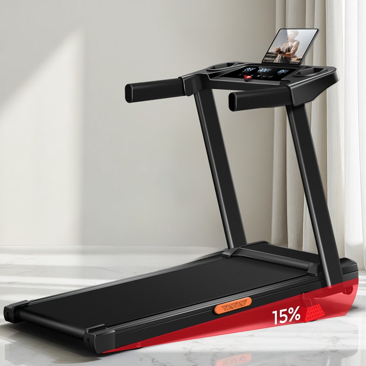 Loopband – Wandelband – Walking Pad – Treadmill – Opvouwbare Loopband – 15% Hellingshoek – Maximale Belastbaarheid 136 kg Loopfiets kopen online