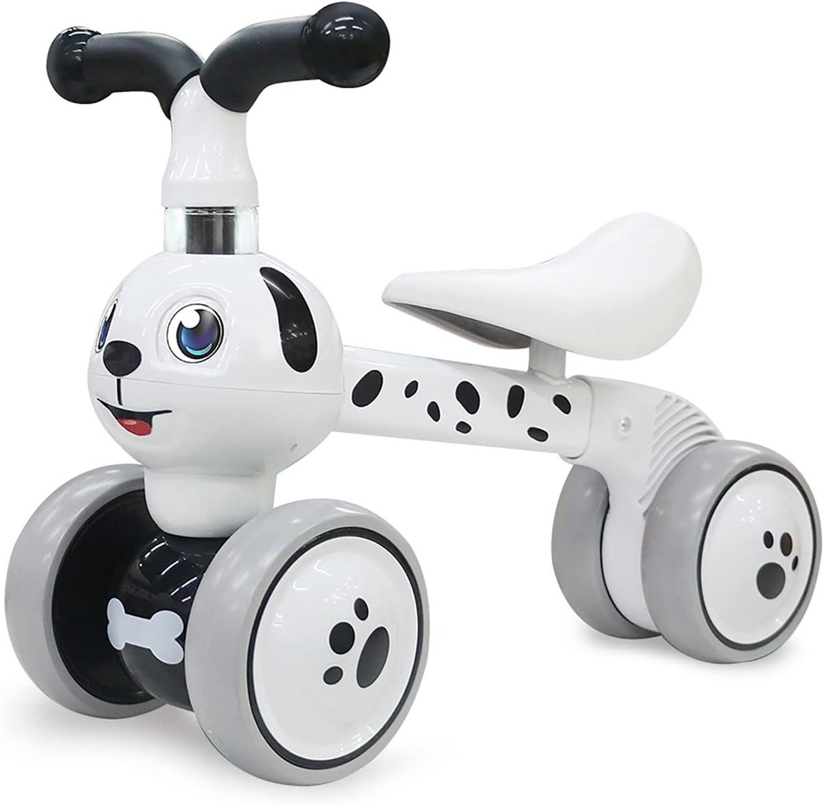 Loopfiets 1 Jaar - Balance Bike Voor Meisjes En Jongens - Leren Lopen - 4 Wielen - Dalmatian Loopfiets kopen online