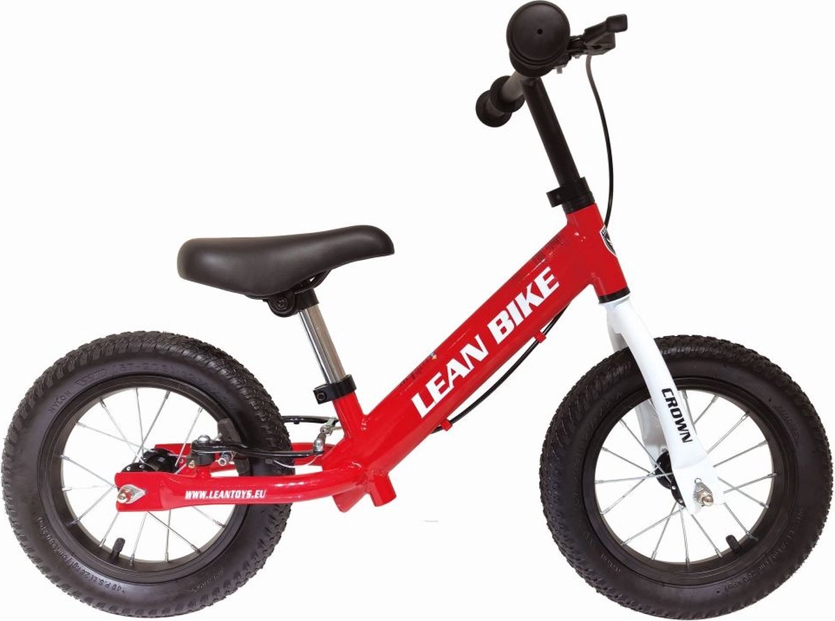 Loopfiets - met handrem - 84x13cm - rood Loopfiets kopen online