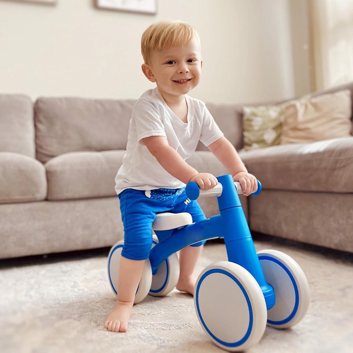 loopfiets voor kinderen vanaf 1 jaar balanceerfiets speelgoed voor baby s 12 24 maanden eerste fiets zonder pedalen met 4 wielen voor jongens en meisjes peuters eerste verjaardagscadeau