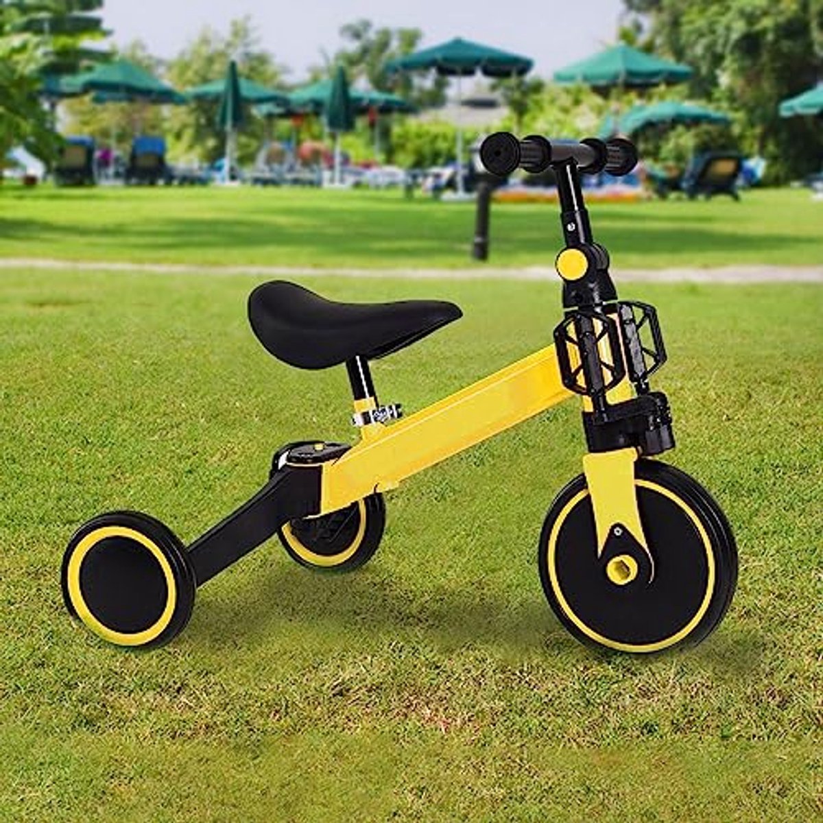 loopfietsje voor kinderen vanaf 1 jaar multifunctionele driewieler met verstelbare stoel en veiligheidsontwerp