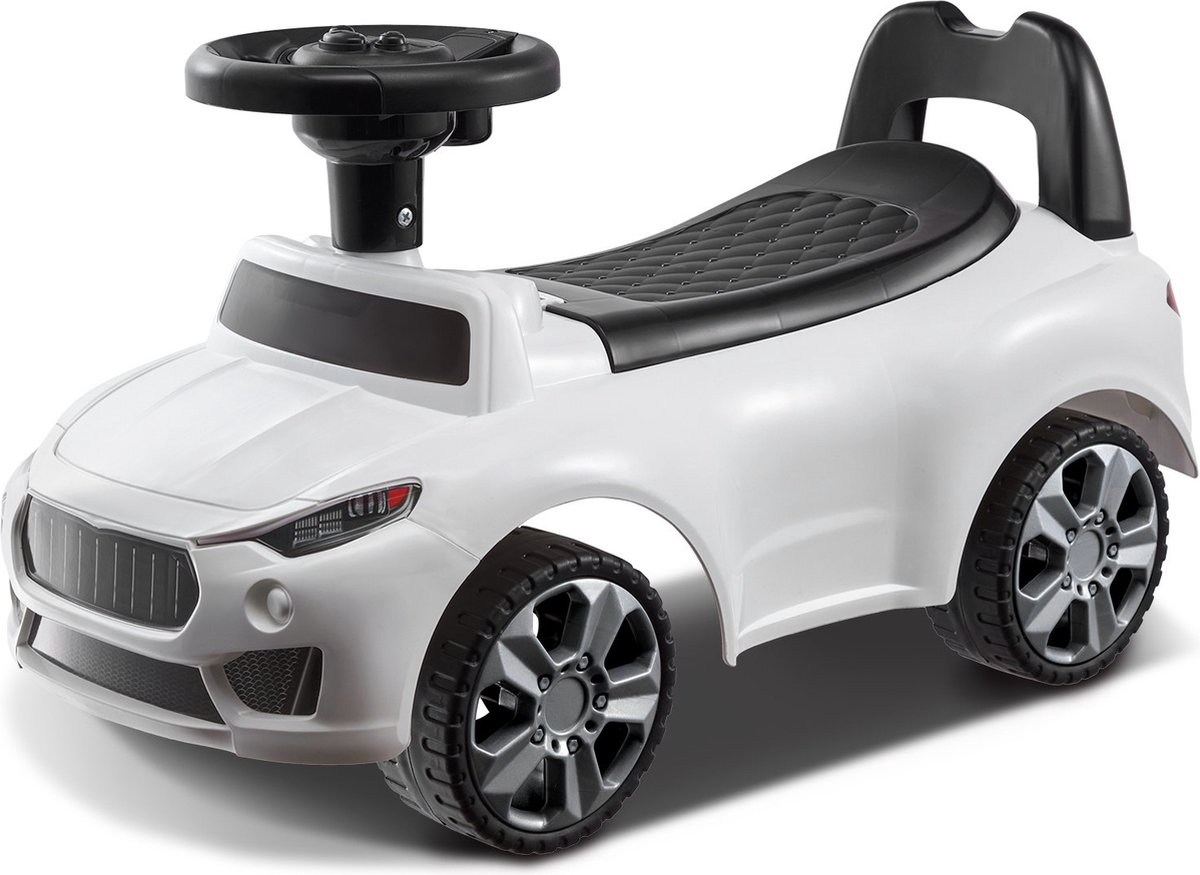 Loopwagen - Loopauto - Speelgoed auto - Loop auto - Wit - Opbergvak - Met geluiden - 1 Tot 3 jaar - 66 x 29 x 36 cm - Tot 22 kg Loopauto kopen online