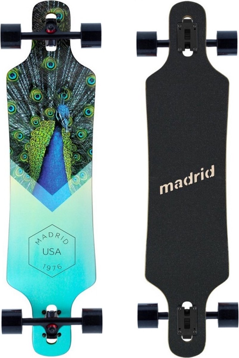 Madrid Spade Peafowl Longboard 39 Longboard kopen online