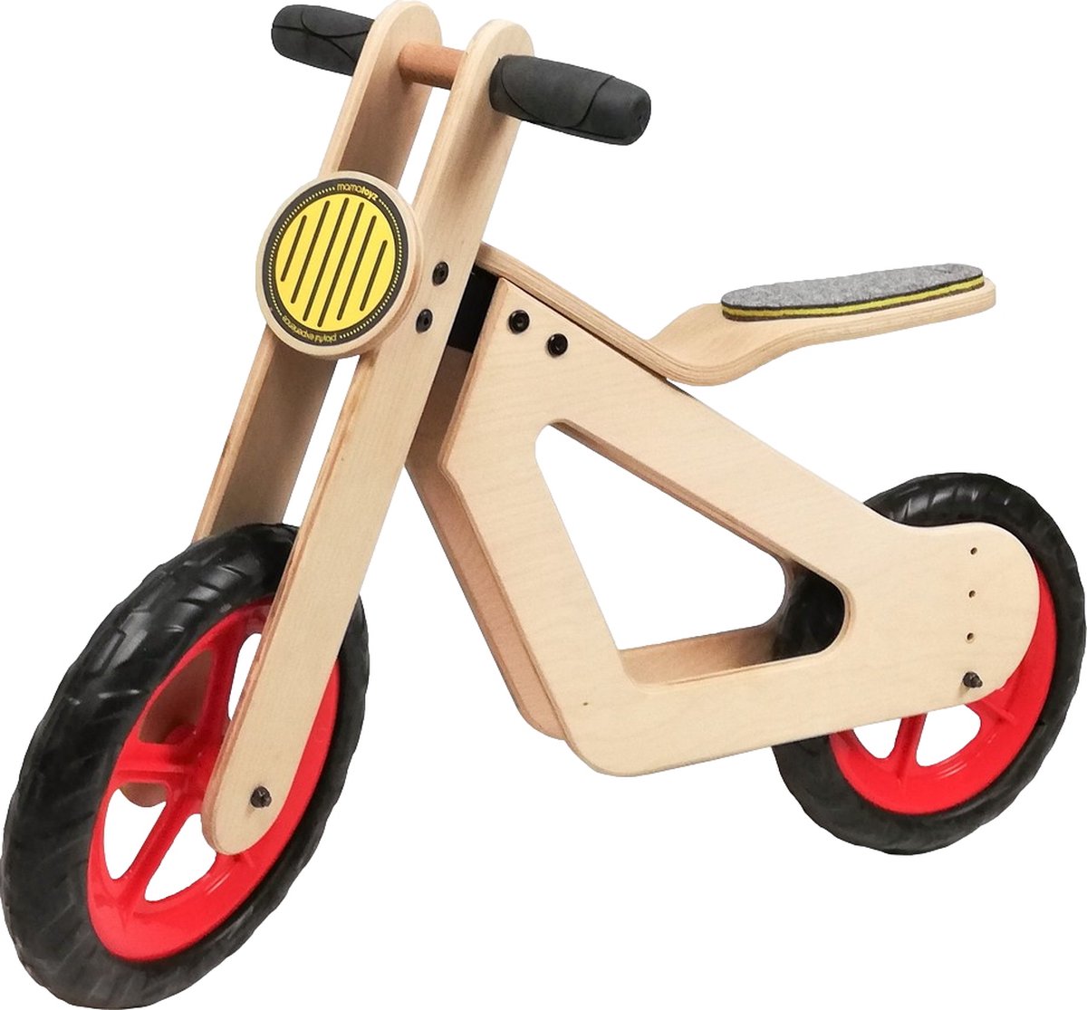 Mamatoyz Balance Bike Rood Houten Loopfiets MT06_R Loopfiets kopen online