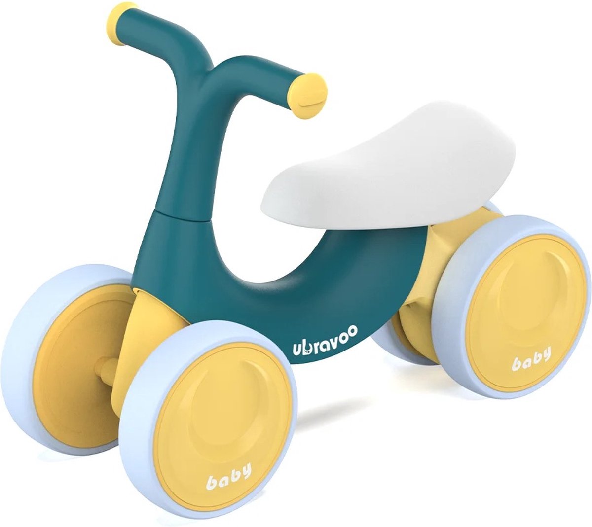 MartiCo® Loopfiets - Peuter - BalansFiets - Ergonomisch Zadel - Met 4 Wielen - 1 tot 3 jaar - BabyWalker - Groen - Max 30kg Loopfiets kopen online