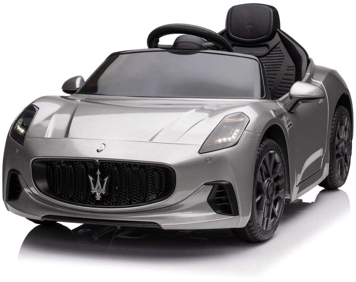 maserati folgore gt elektrische kinderauto 12v 1 tot 4 jaar zilver