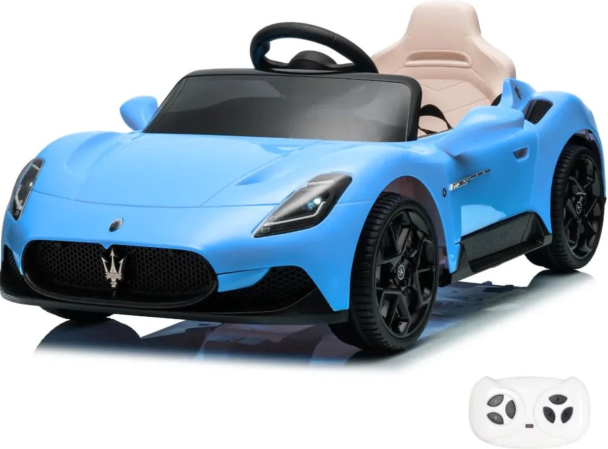 Maserati MC20 Cielo - Elektrische Kinderauto 12V - 1 tot 5 jaar - Blauw Accuvoertuig kopen online