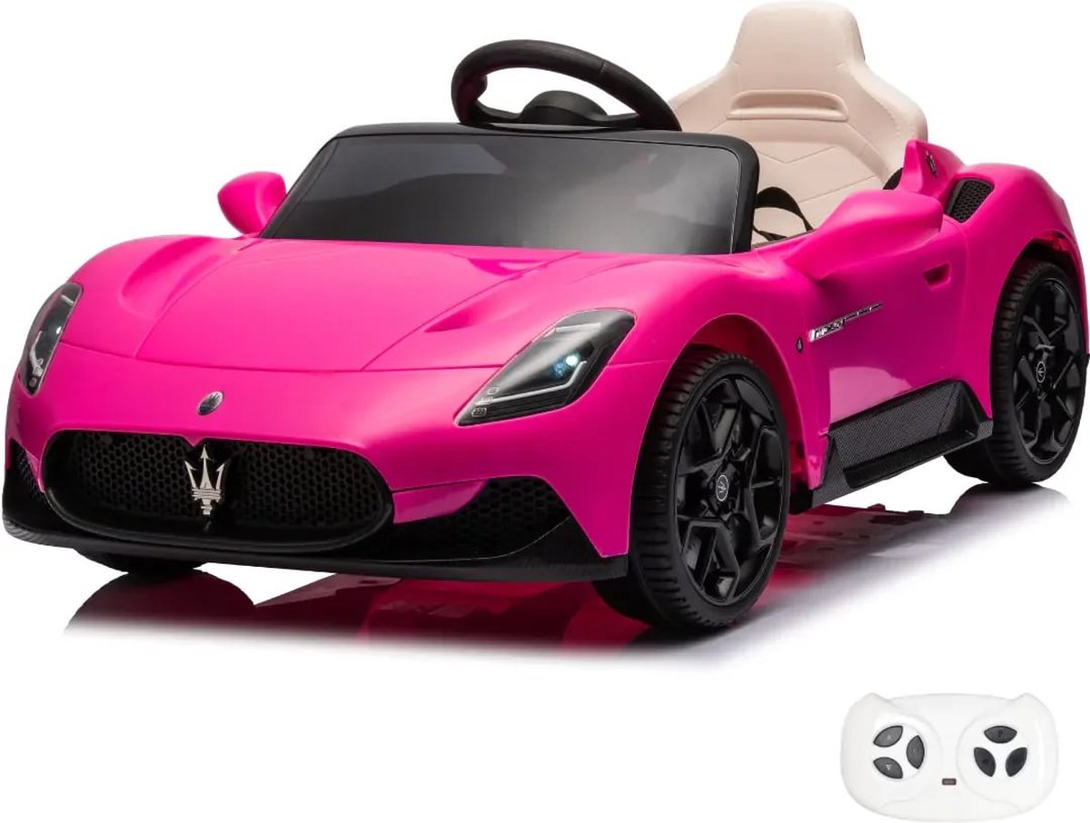 maserati mc20 cielo elektrische kinderauto 12v 1 tot 5 jaar roze