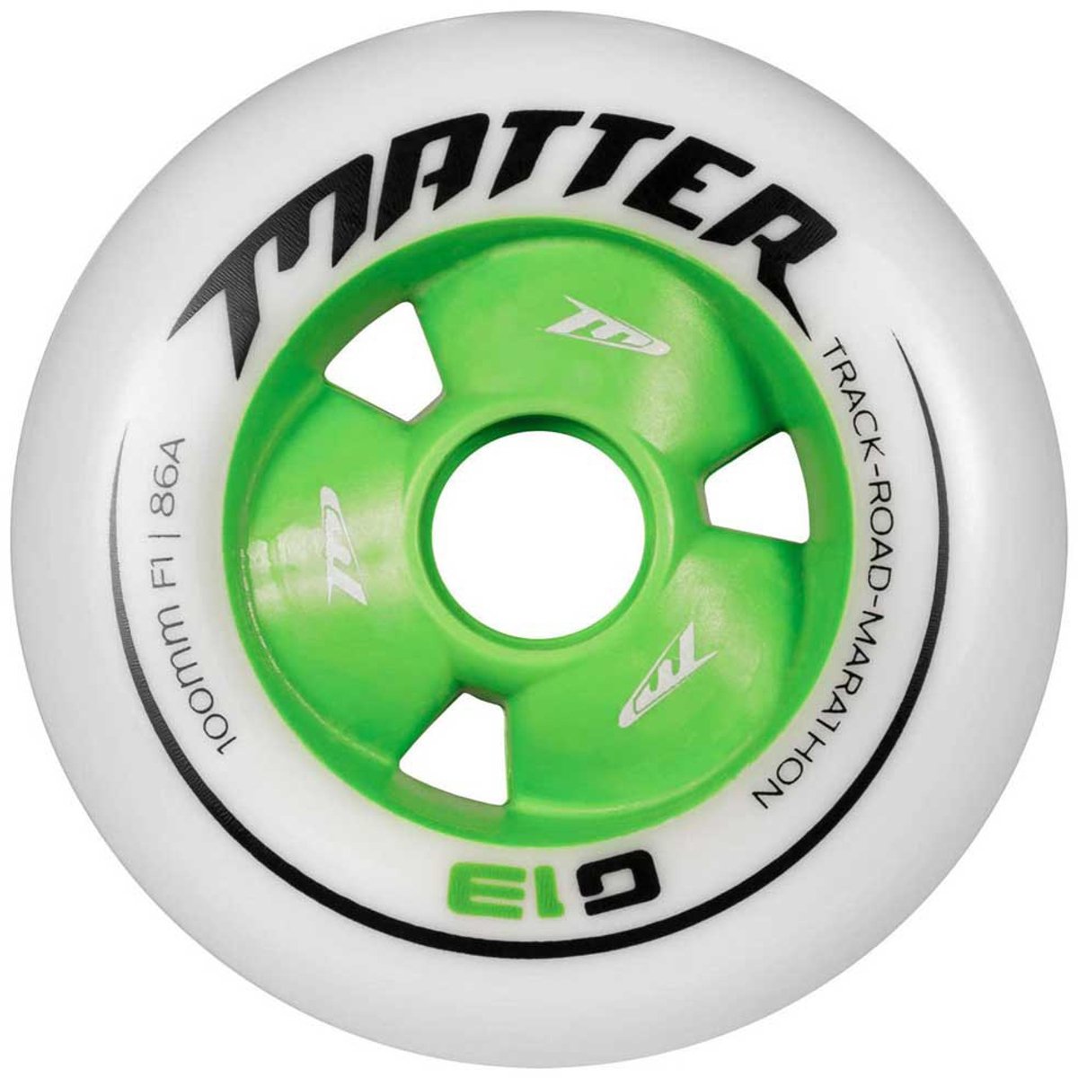 matter wheels g13 f2 schaatswielen transparant 100 mm