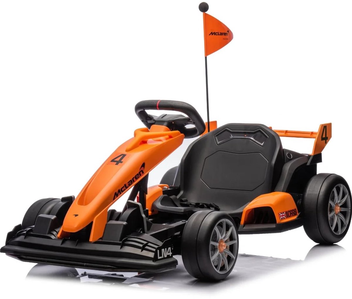 McLaren Elektrische GoKart - voor Kinderen - 5 tot 12 jaar - Driftfunctie - Oranje Accuvoertuig kopen online
